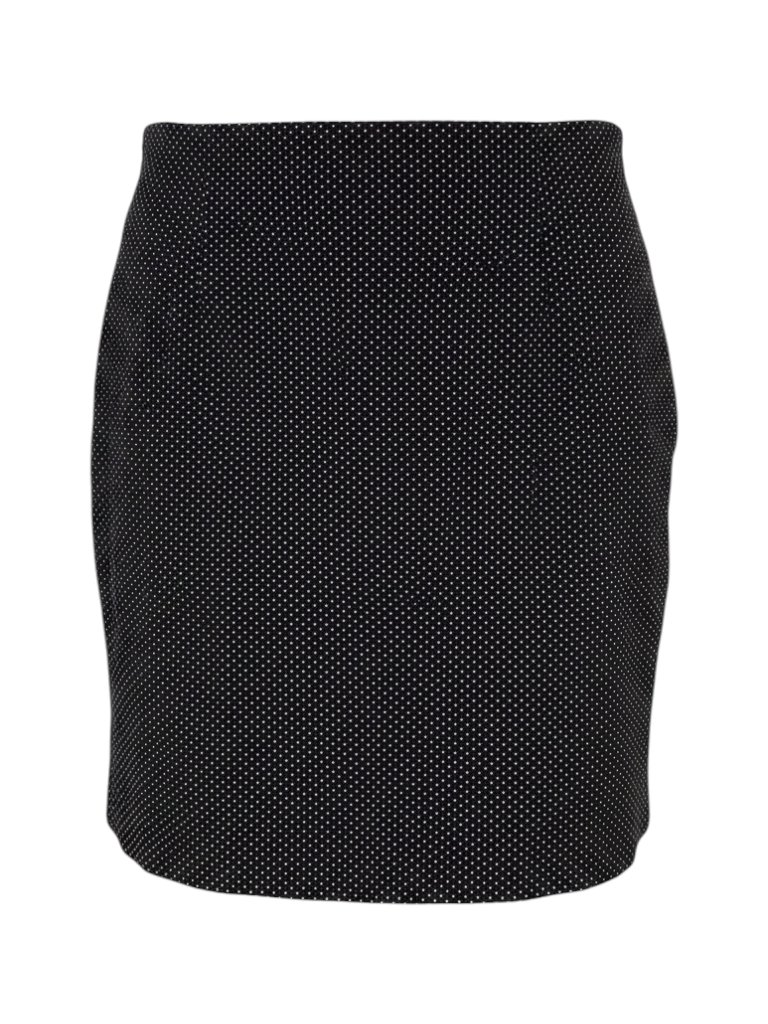 Hilary Radley Black White Women's Polka Dot Skirt Xxl Black